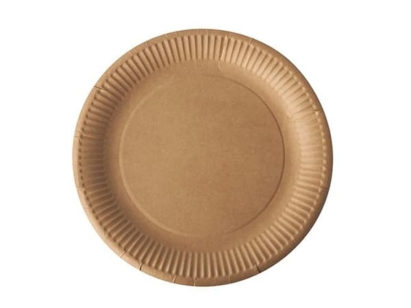 Papstar 88361, Plate, Rund, Fotoark kartong, Brun, Monokromatisk, 50 stykker