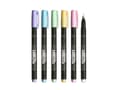 Miniatyrbilde 1 av 5: Tombow WS-BS-6P, 6 stykker, Blå, Grønn, Rosa, Fiolett, Hvit, Gult, Pensel tupp, Flerfarget, Rund, Vann-basert blekk