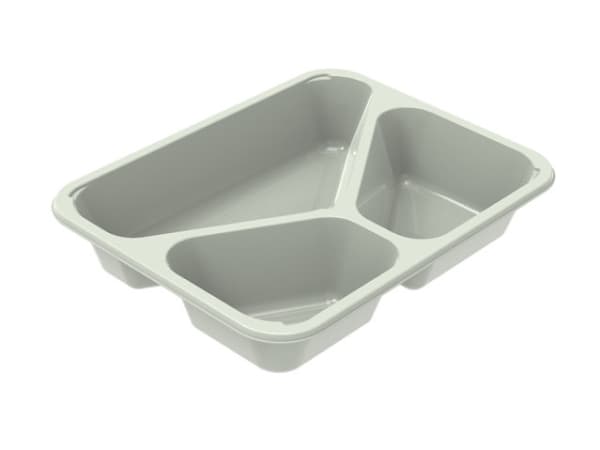 Brick med 3 fack C 2227-3F 227x178x43 mm 545/280/200 ml Evolve CPET, 420 st/förpackning