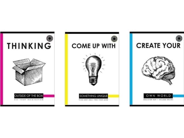 Notebook A4/96K, checkered Idea (5 pcs)