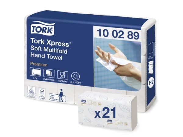 Tork Premium hand towel interfold, 3780 stykker, 230 mm, 260 mm