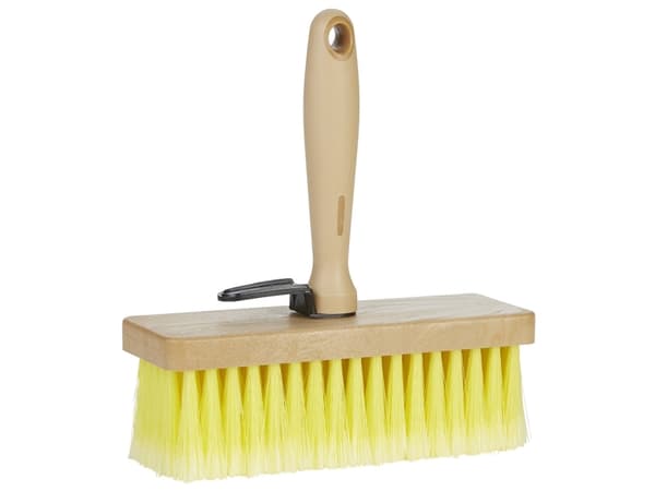 Vikan kalkkost 200mm - Kalkbørste m/skaft & spandeophæng, medium børstehår, brun
