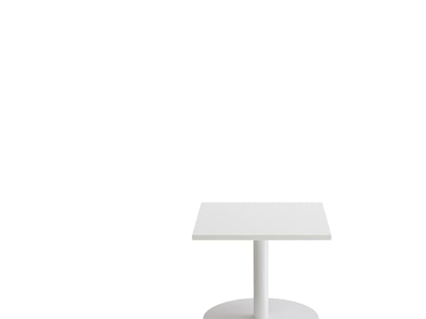 Bord Cirkum, 600x600 mm, höjd 500 mm, björklaminat, svart ram