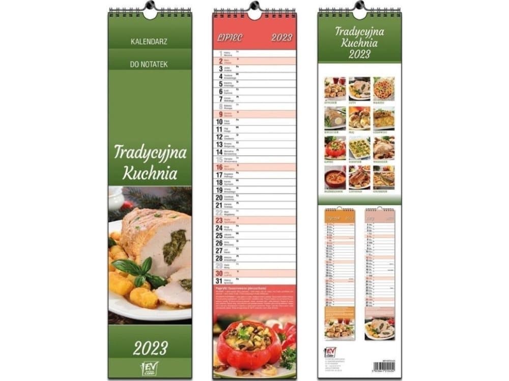 2023 striped calendar with 13 boards Kitchen