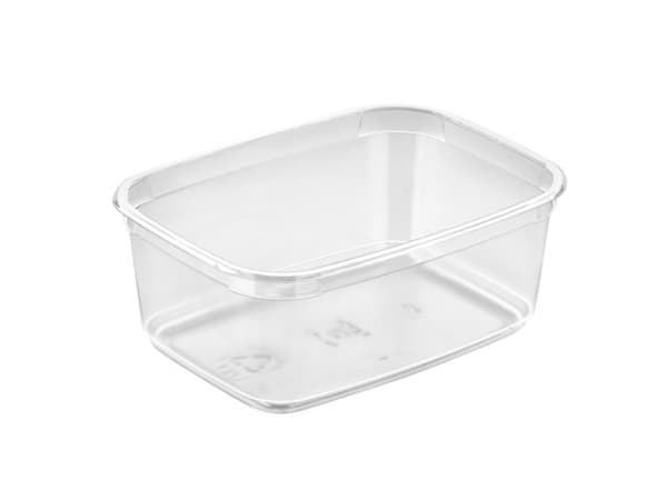 Plastbakke M 68-50 APET klar 142x105x56mm 500ml 560stk/kar - (560 stk.)