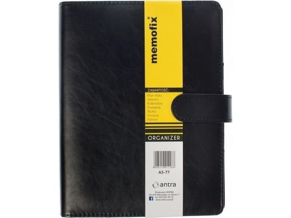 Memofix organizer A5 77 black 2023