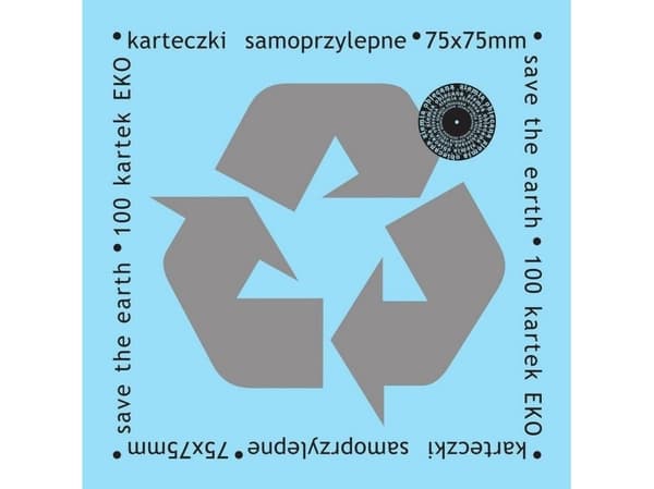 The Promised Land Eco-adhesive notater 75x75mm 100K blå
