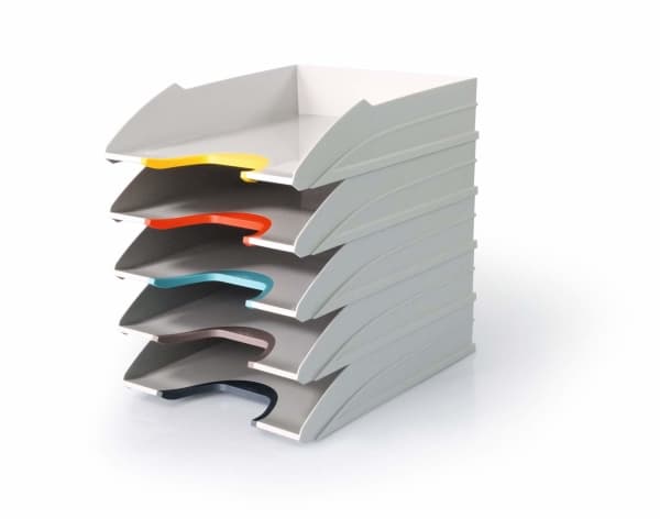 DURABLE VARICOLOR MIX - Brevbakke - 5 rom - for A4 (210 x 297 mm), C4 (229 x 324 mm) - antrasittgrå