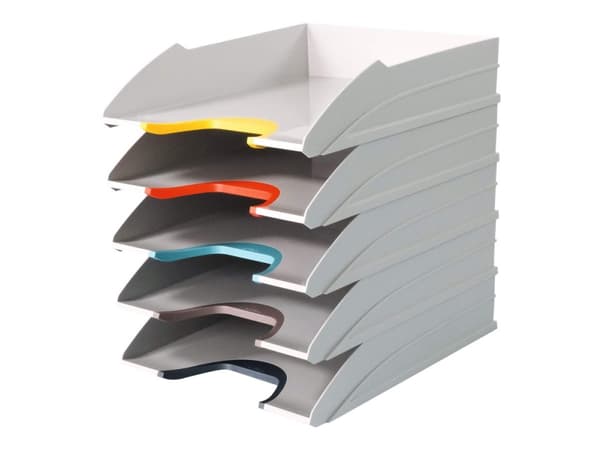DURABLE VARICOLOR MIX - Brevbakke - 5 rom - for A4 (210 x 297 mm), C4 (229 x 324 mm) - antrasittgrå