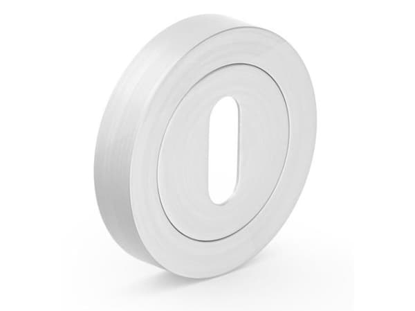 Metal-Bud Door Keyhole Satin Nickel