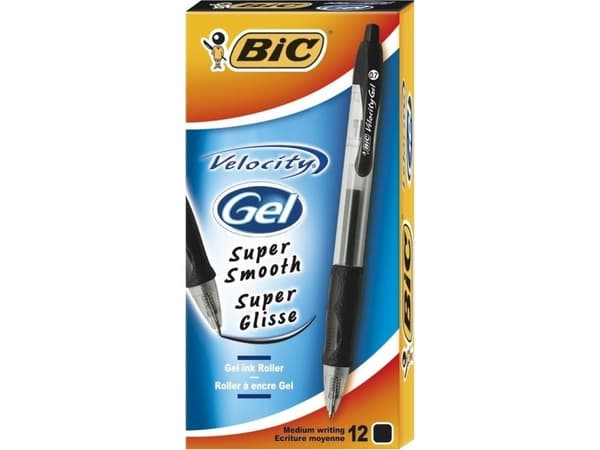 Bic Velocity Gel Pen Svart (12st) BIC