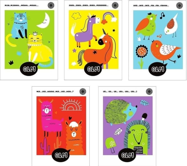 Notebook A5/16K, checkered Ole! (25pcs)