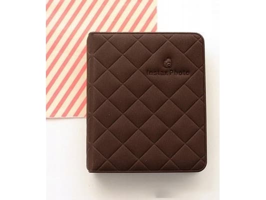 LoveInstant Mini Album For 36 Bilder For Fuji Instax Mini 11 / 9 / 8 / 7 / 40 / 90 / Quilted Brown