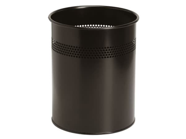 Papirkurv TWIN Metal 15 ltr. sort