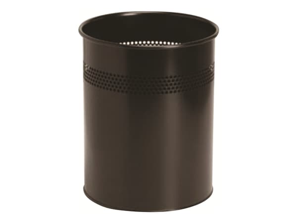 Papirkurv TWIN Metal 15 ltr. sort