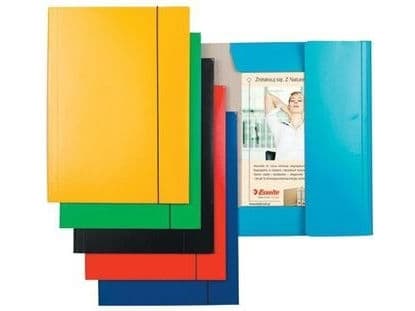 Esselte Folder with rubber band A4 cardboard lacquered blue (10K023C)