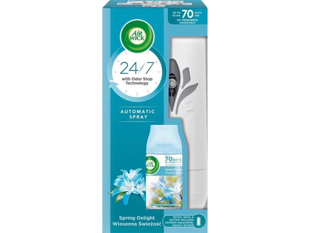 AIR WICK_SET Freshmatic automatisk luftfrisker + duftpåfylling Spring Freshness 250ml CDON