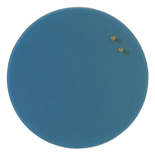 Magnetisk NAGA glastavle cirkel Ø35 cm Jeans Blue