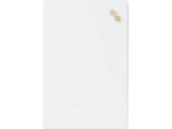 Magnetisk NAGA glastavle 40x60 cm Pure White