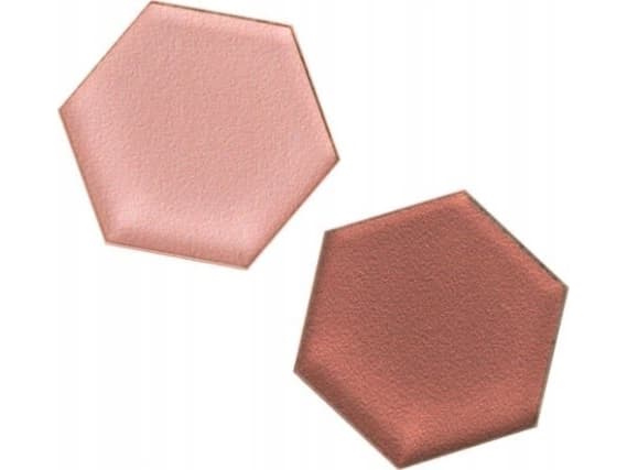 Super Stærke Magneter' akryl mix rose hexagonal 2,5 x 2,8 cm - (2 stk.)
