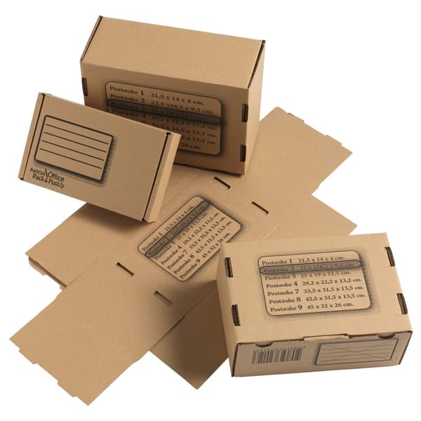 Pack&Post PostBox 2 Brun 66x67x6,5 mm - (25 stk.)