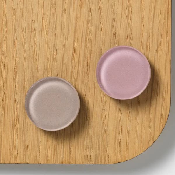 Super Stærke Magneter, Runde, Mix beige/ rose acrylic 2,5 x 2,8 cm - (2 stk.)