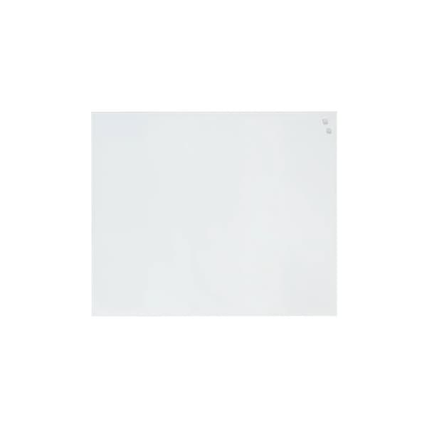 Magnetisk NAGA stænkplade 60x50 cm - glas med metal bagplade - Pure white