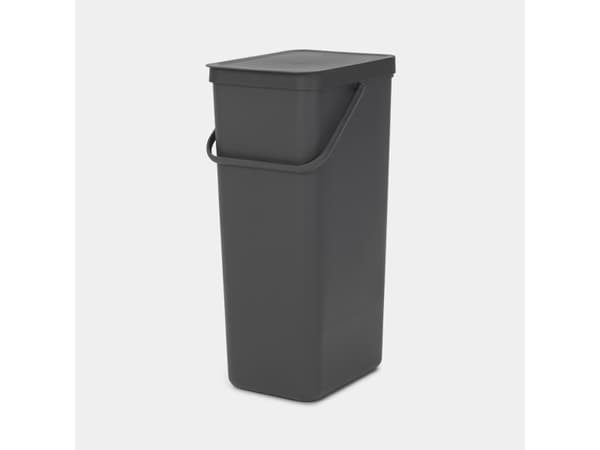 Brabantia SORT & GO RECYCLE BIN, 40 l, Rektangulær, Grå, 267 mm, 341 mm, 620 mm