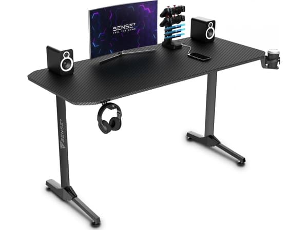 Skrivebord SENSE7 Nomad klassisk svart 140cm x 60cm
