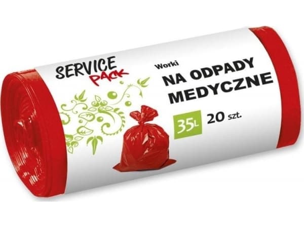 Stella Medical waste bags STELLA, LDPE, 35 l, 20 pcs.