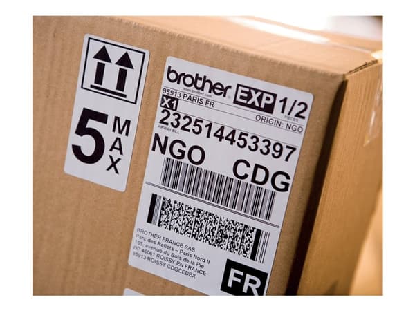 Brother QL-1100c - Etikettskriver - direktetermisk - Rull (10,36 cm) - 300 x 300 dpi - inntil 68 etiketter/min - USB 2.0, USB-vert - kutter - hvit, s