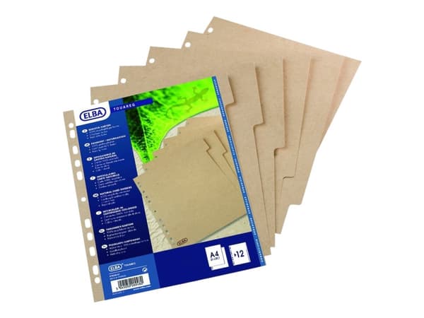 ELBA Touareg - Inndeler - 6 deler - for A4 (210 x 297 mm) - med fliker - naturtre