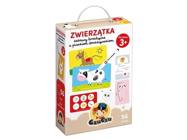 Bright Junior Media Czuczu Eläimet Luovaa toimintaa pyyhekumin kanssa Marker