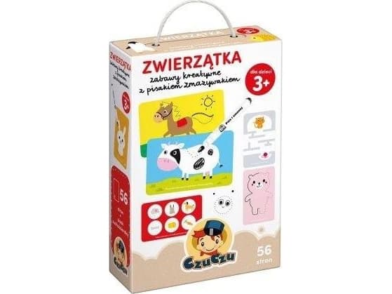 Bright Junior Media Czuczu Eläimet Luovaa toimintaa pyyhekumin kanssa Marker