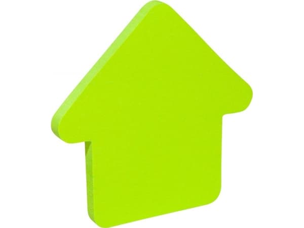 Donau Självhäftande block DONAU, 1x50 kort, pil, upphängning, grön