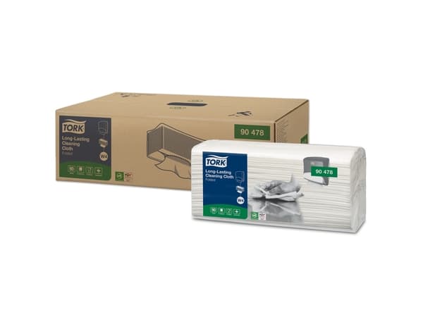 Aftørringsklud Tork W4 Alt-i-En 428x355 mm Biobaseret Hvid,4 pk x 90 stk/krt