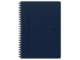 Muistiinpanovihko Oxford Signature, spiraali, linjeret, A5, blå, sininen