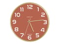 Pikkukuva 1 / 3: Unilux 400165111, Wall, Quartz clock, Round, Brick colour, Wood, Wood, Glass