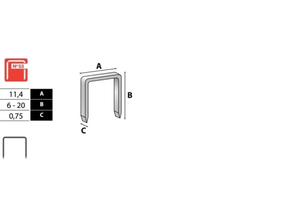 Rapid 11860410, Klammerpaket, 1,4 cm, 5000 häftklamrar, R253, R353, R453, ALU753, ALU853, ALU953, E100, ESN530, BTX530, R553, PS101, PS6-16, Compacta