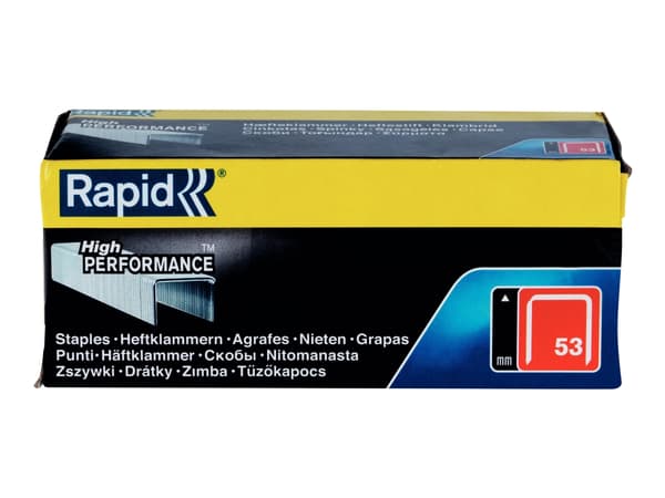 Rapid - Stifter - No. 53 - 8 mm - galvanisert metalltråd - pakke av 5000