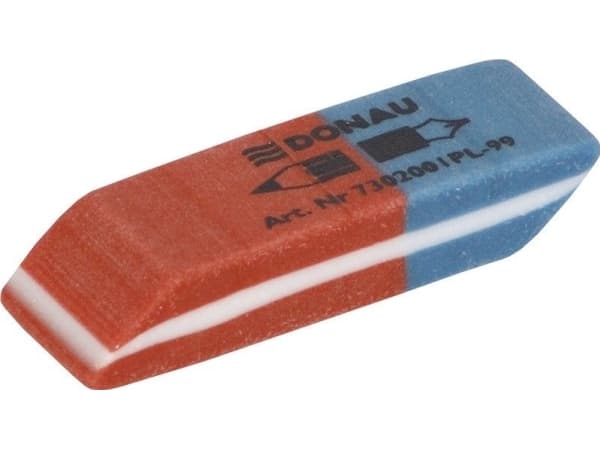 Donau Multifunktionellt suddgummi 40x14x8mm blå-röd