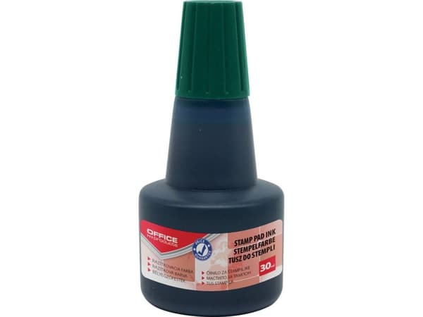 Office Products Tusz do pieczątek OFFFICE PRODUCTS, 30ml, zielony