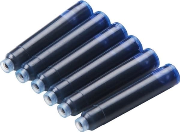 Keyroad Blue blekkpatroner for penner, 6 stk