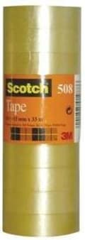 Miniatyrbild 3 av 3: Scotch® tejp för allmänt bruk, klar, torn, 15 mm x 33 m, 10 rullar/torn