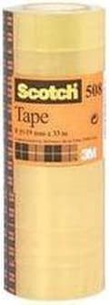 Miniatyrbild 2 av 3: Scotch® tejp för allmänt bruk, klar, torn, 15 mm x 33 m, 10 rullar/torn