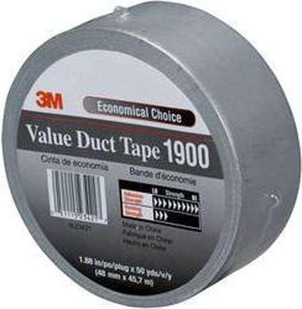 3M 1900 ilmastointiteippi - 50M x 50mm - musta