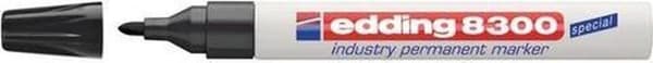 edding 8300 Industry Permanent Marker, rund spets, 1,5 - 3 mm, svart