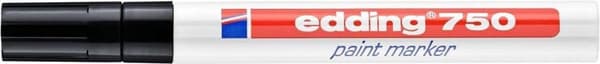 Edding 750 malertusch sort, 2-4 mm rund spids