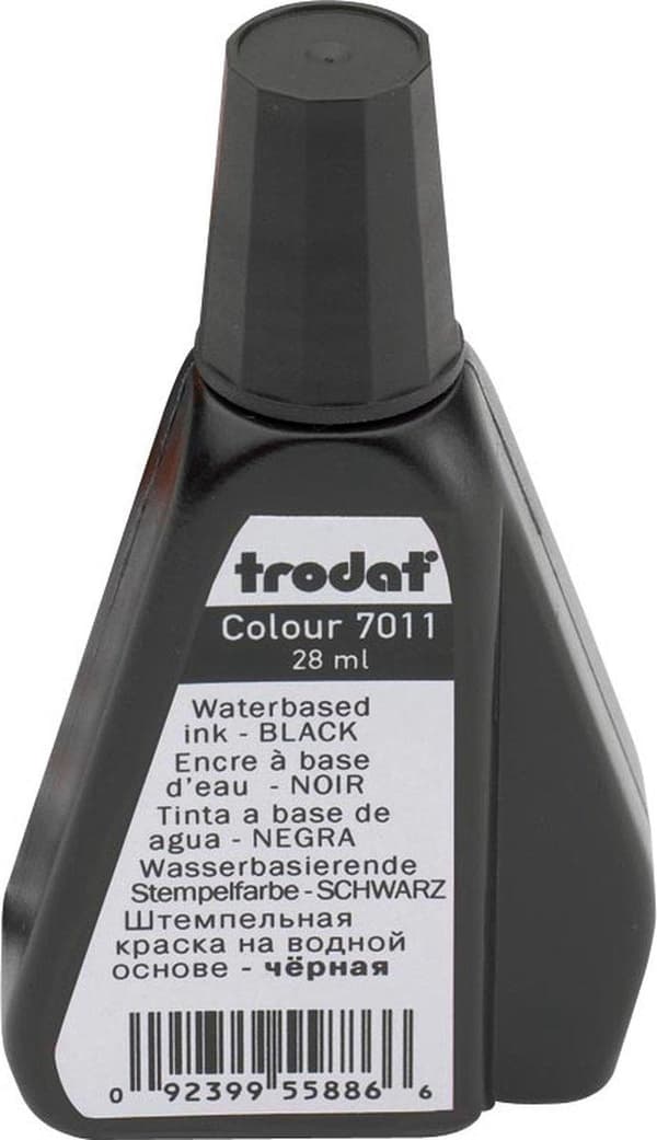 Trodat 7011 täyttöleimamuste mustetyynyille 28 ml. - musta