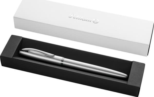 Pelikan Jazz Noble Elegance P36, Silver, Påfyllning med bläckpatronssystem, Blå, Metall, Rostfritt stål, Medium